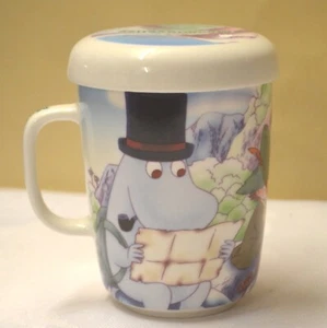 Moomin Valley Character Tea Mate Mug Strainer Lid Snufkin - Picture 1 of 11