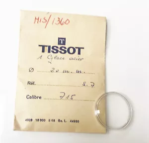 Anillo de tensión blanco de acrílico semi hecho original genuino vintage semihecho Tissot MIS1360 nuevo de lote antiguo - Imagen 1 de 2