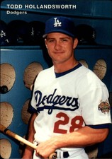 1996 Dodgers Mother's Baseball Card #9 Todd Hollandsworth