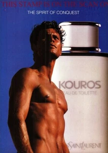 Yves St. Laurent KOUROS Eau de Toilette ADVERT (2) Original 1991 Print Ad 705/65 - Picture 1 of 1