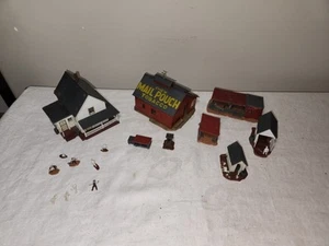 Set animali e figure costruzioni fattoria Revell HO 1958 vintage costruito - Foto 1 di 23
