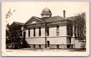K39/ St Francis Kansas RPPC Postcard c1910 M.E. Church Building 492 - Picture 1 of 2