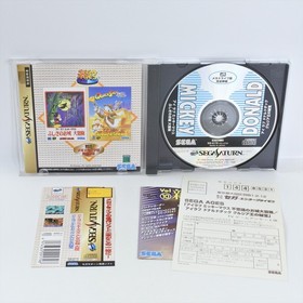 Sega Saturn MICKEY CASTLE of ILLUSION & DONALD QUACK SHOT Spine * 2268 ss