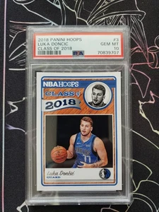 2018-19 Panini NBA HOOPS Clase de 2018 Luka Doncic #3 (RC) PSA 10 Gem MT 🔥🔥🔥 - Imagen 1 de 2