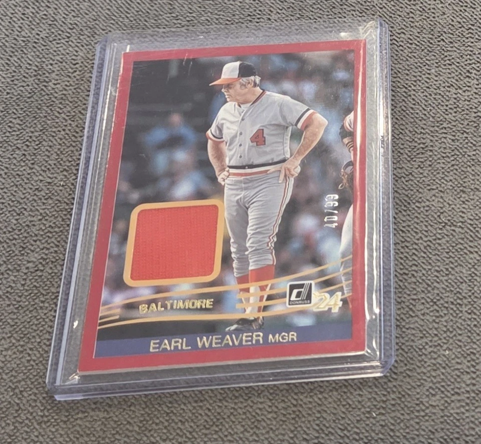 MLB Panini Donruss 2024 Earl Weaver 38 Red Patch /99 Baltimore - Image 1 of 1