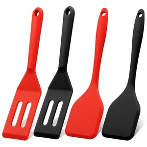 Mini Silicone Brownie Serving Spatula Set Flexible Non Stick Serve Turner Hea... - Picture 1 of 7