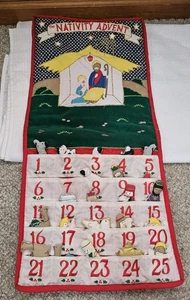Vtg Pockets of Learning Christmas Nativity Advent Calendar + 22 Inserts 1995 - Picture 1 of 8