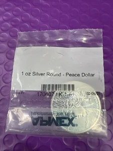 ❤️ Ronda de plata de 1 oz - Dólar de la paz (2407) - Imagen 1 de 4
