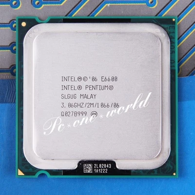 Intel Pentium E6600 3.06GHz/2M/1066 Dual Core LGA 775 Processor - Image 1 of 2