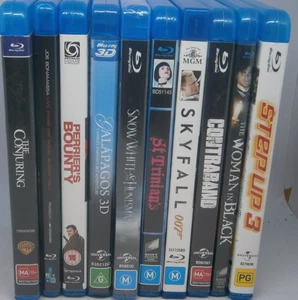 10x Movie Bulk Blu Ray Lot-The Conjuring, Skyfall, Step Up 3 - Free Postage!! - Picture 1 of 2
