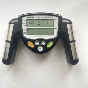 Omron Fat Loss Monitor BMI Tracker HBF-306C Black Tested Works! Great Condition - Bild 1 von 7