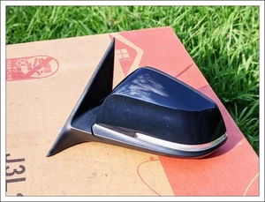 ✅ 2012-2018 BMW  F30 F31 320i LEFT Driver SIDE DOOR MIRROR Blue OEM - Picture 1 of 9