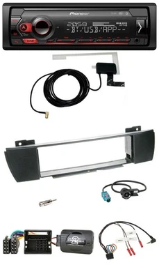 Pioneer DAB USB Lenkrad Bluetooth Autoradio für BMW X3 E83 2004-2010 mittig - Bild 1 von 4