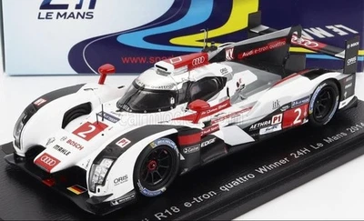 Spark 1/43 Audi R18 e-tron Quattro 2014 Le Mans 24H Winner Mini Car - Immagine 1 di 4