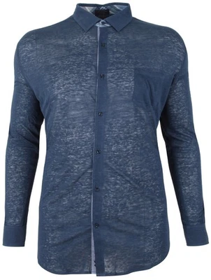 PAUL & SHARK YACHTING Men's Long Sleeve Casual Linen Shirt Size 3XL 46 18" Blue - Image 1 of 4