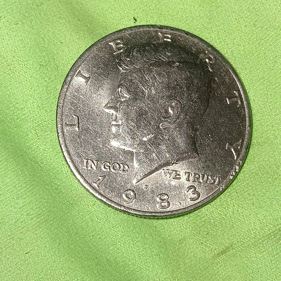 1983P Kennedy 50c DDO DDR Major DIE CLASH VARIETY Rare In Beautiful MS Condition - Image 1 of 4