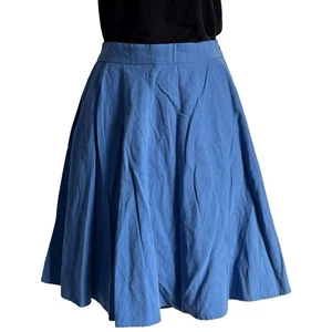 Vintage 90s Mini Skirt Size 10/12 United Colors Of Benetton - Linen/Cotton Mix - Picture 1 of 8
