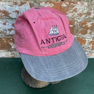 Cappello da baseball vintage anni 90 Antigua Tourist Hat sbiadito strapback Town Talk USA - Foto 1 di 12