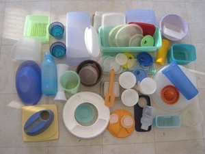 Tupperware Konvolut Einzelteile, Deckel, Behälter 60 Teile - Bild 1 von 9