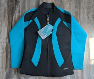 Giacca Hevto donna 3mm neoprene manica lunga surf nuoto zip anteriore grande - Foto 1 di 5
