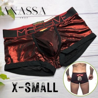 Andrew Christian Sexy Ropa Interior Calzoncillo Boxer Calzoncillo, Rojo, X-Pequeño Foto 1 de 4