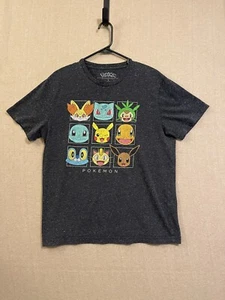 Pokemon Shirt Men's Large Gray Short Sleeves Graphic - Picture 1 of 11