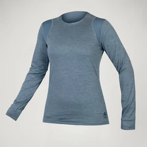 New, Endura Women's Singletrack L/S Jersey, Blue Steel, XL - Free P&P - Picture 1 of 5