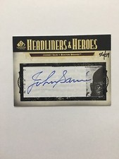 56/59 JOHNNY SAIN BRAVES Autograph 2008 SP Legendary Cuts Headliners + Heroes