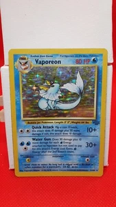 Pokemon Vaporeon Holo - Dschungel Set 12/64 Pokemon Card Aquana Englisch Vintage - Bild 1 von 5
