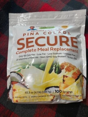 Andrew Lessman Secure Complete Meal Replacement Pina Colada 100 Servings - Image 1 of 3