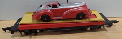 AMERICAN FLYER #715 S GAUGE AUTOMATIC UNLOADING CAR W/ RED Silver MANOIL AUTO - Image 1 of 4