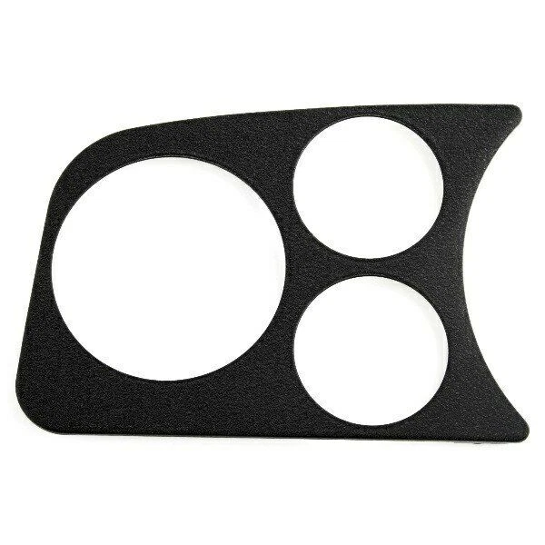 Panel de calibre 3 negro, velocímetro lateral izquierdo VW Bug Dash, orificios de 3-1/8", 2-1/16" Foto 1 de 1