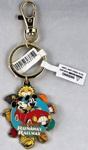 Disney Parks Mickey & Minnie's Runaway Railway Spinner Keychain - NEW - Picture 1 of 2