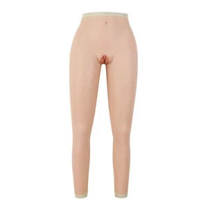Roanyer Long Fake Vagina Pants Silicone Buttocks Hip Enhancer Crossdresser - Picture 1 of 10