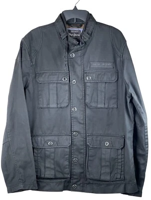 Chaqueta de Colección Pepe Jeans London Negra Y2K Streetwear Grunge Gótica Hombres XL Lona Foto 1 de 4