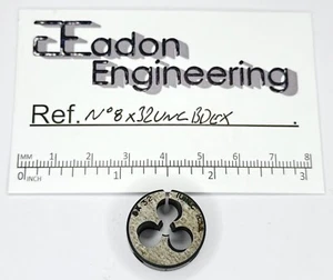 No.8 x 32TPI UNC (Unified National Coarse) Button Die, HSS. By top brands. - Picture 1 of 2