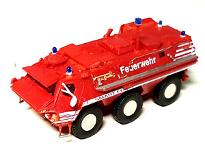 Roco Feuerwehr Löschpanzer Smart Fox TPZ 1 Fuchs gesupert  1:87 /12