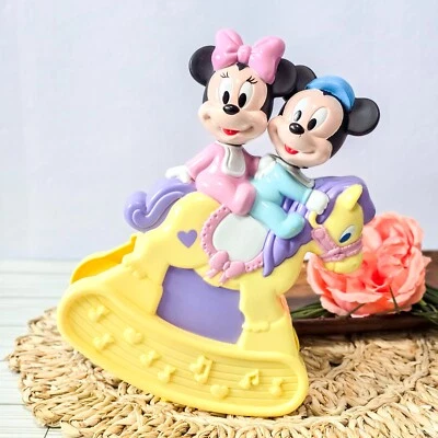 🎶 Vintage 1980s Disney Musical Crib Rocker Baby Mickey Minnie Arco Mattel Works - Image 1 of 4