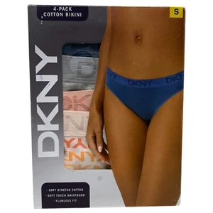 DKNY Ladies' Cotton Briefs 4-Pack (Size S) - Picture 1 of 1