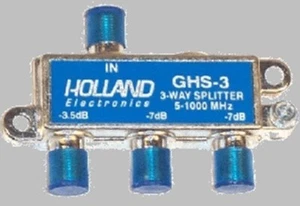 Holland Electronics GHS-3 3 Way Splitter - Picture 1 of 2