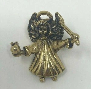 Hermoso pasador ángel en tono dorado - Imagen 1 de 2