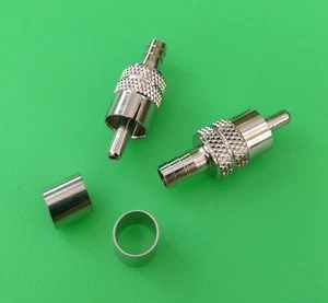 (5 PIEZAS) CONECTOR CRIMP-ON RCA RG59 - Vendedor de EE. UU. - Imagen 1 de 2