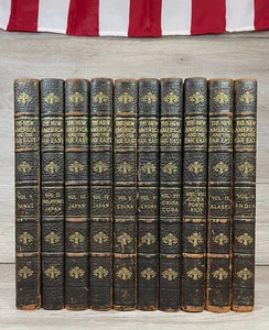 Das neue Amerika und der Ferne Osten. Kompletter 10 Bände Satz HC Bücher Browne & Dole - Bild 1 von 11