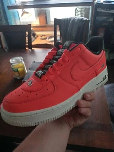 Size 8 - Nike Air Force 1 '07 LV8 Double Air Pack - Laser Crimson 2020 - Picture 1 of 3
