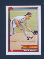 1990 Topps Major League Debut #8 Carlos Baerga Rookie