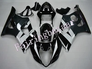 Fit for 2003 2004 GSXR1000 Black Gray Silver ABS Injection Bodywork Fairing Kit - Picture 1 of 6