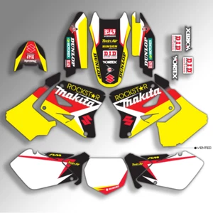 2001 - 2015 RM 125 RM 250 GRAPHICS KIT RM125 RM250 ROCKSTAR MAKITA DECALS DECA - Picture 1 of 2