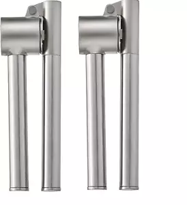 2x Garlic Press Crusher Squeezer Masher Mincer Stainless Steel Manual Kitchen - Picture 1 of 5