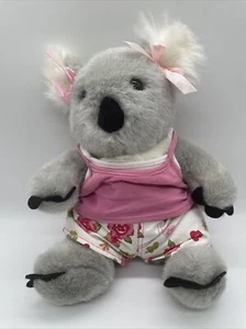 Build a Bear Koala in excellent condition With Double Tank N Flowered Shorts - Picture 1 of 8