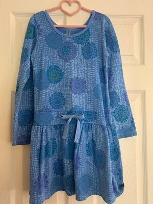 Vestido para niña MIGNONE manga larga algodón azul estampado floral 7/8 años Foto 1 de 4